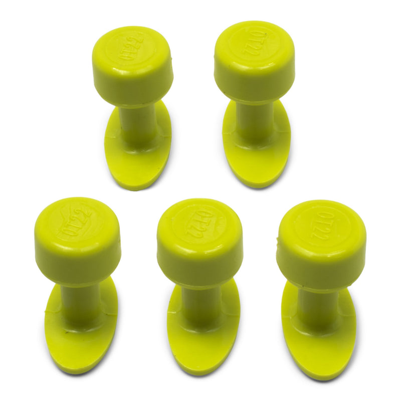 Gang Green Oval Tab 22mm Pack of 5