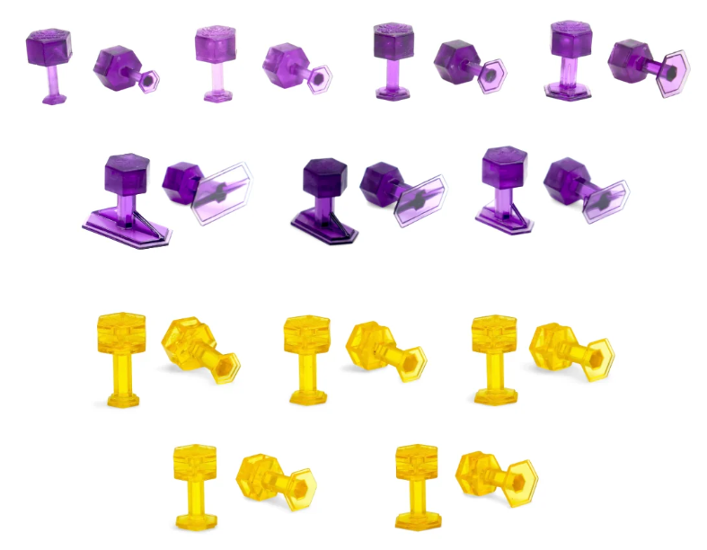 Dent Reaper Dead Center Variety Pack Purple & Gold Hex Tabs (26 Tabs)