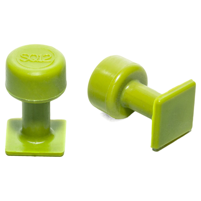 Square 12mm Gang Green Tabs 10pack