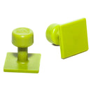 Square 20mm Gang Green Tabs 10pack