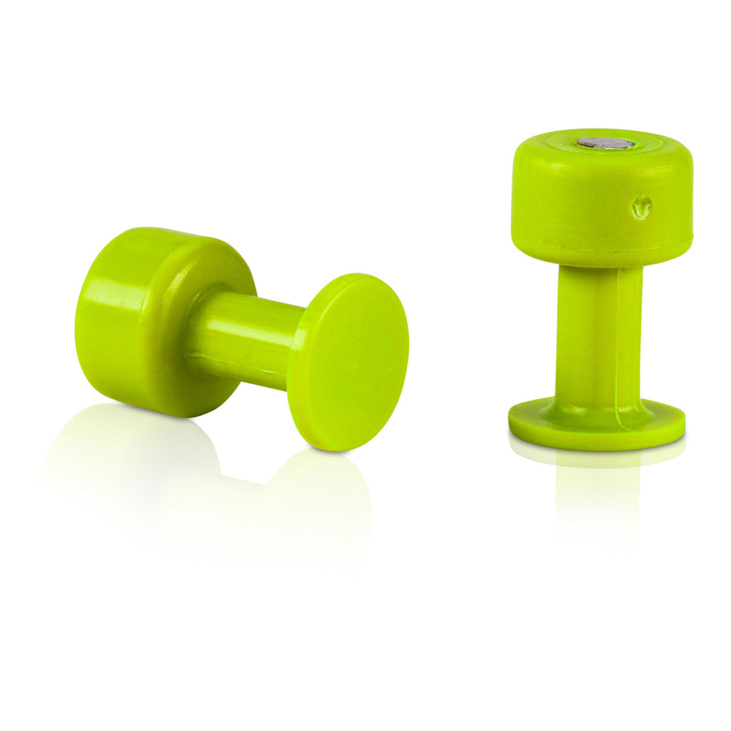 Magnitabs MagnaTabs- Magnetized 12mm Gang Green Smooth Tabs 5 pack