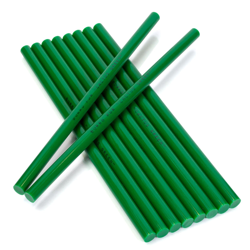 A72G - 10 Pack Cactus Green PDR Glue Sticks - Warm, Moderate to Cool Weather