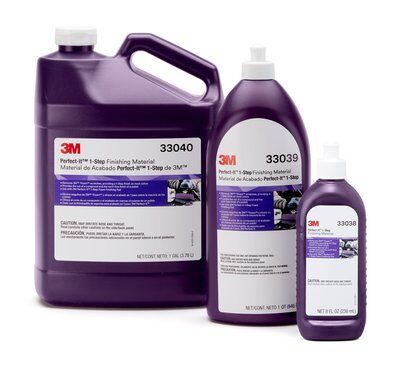 3M One Step Finishing Polish, 8 fl-oz Bottle, Purple, Liquid