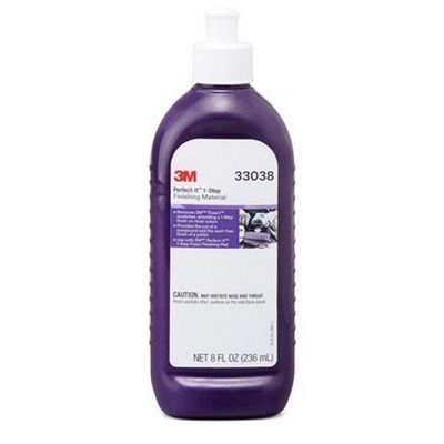 3M One Step Finishing Polish, 8 fl-oz Bottle, Purple, Liquid